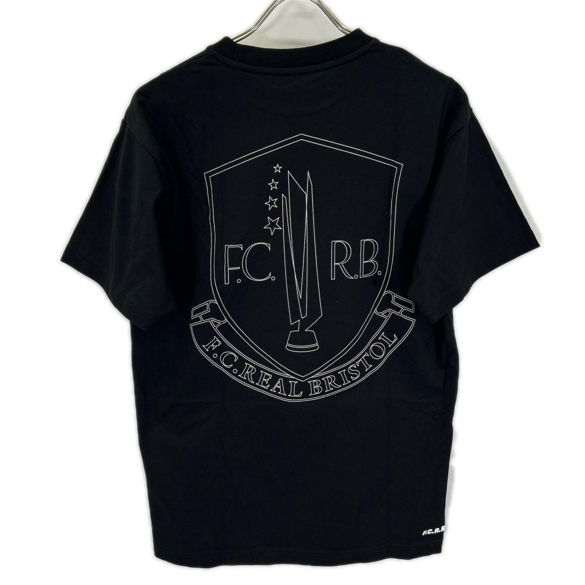 F.C.Real Bristol エフシーリアルブリストル 252100 Black Trophy Crest T-shirt top