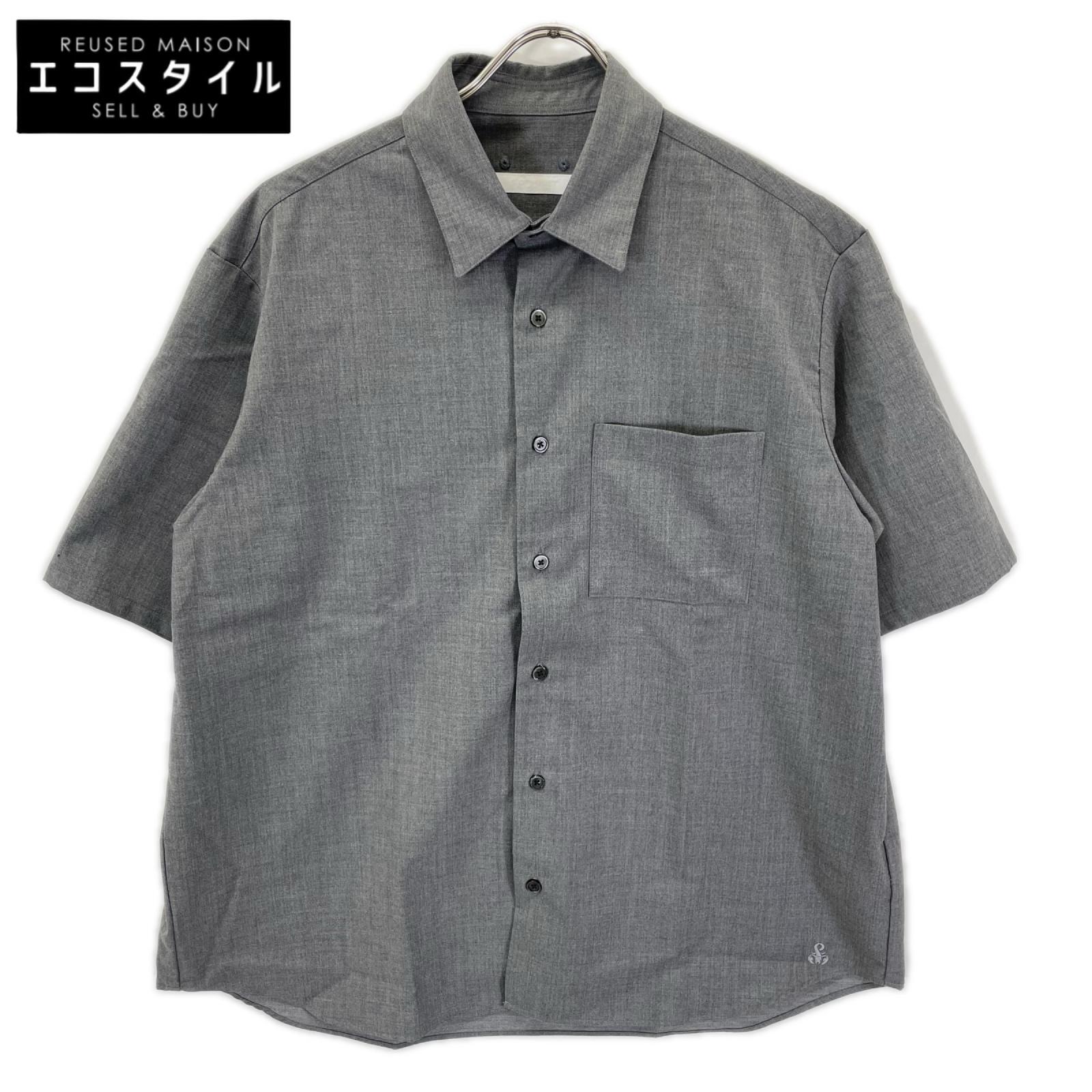 SOPH. ソフ 250017 グレー サマーストレッチ ショートスリーブシャツ トップス