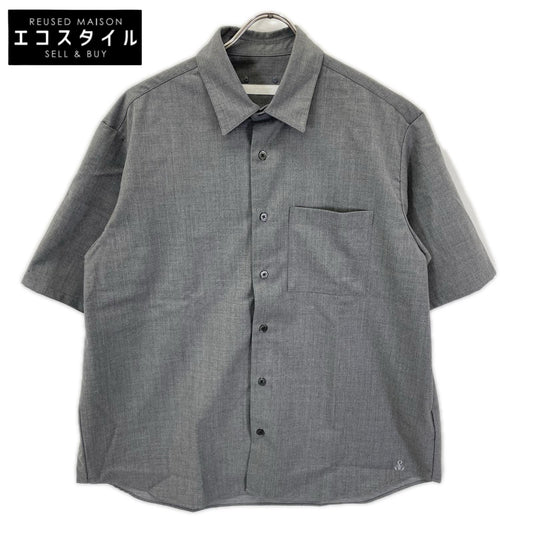 SOPH. ソフ 250017 Gray summer stretch short-sleeve shirt top