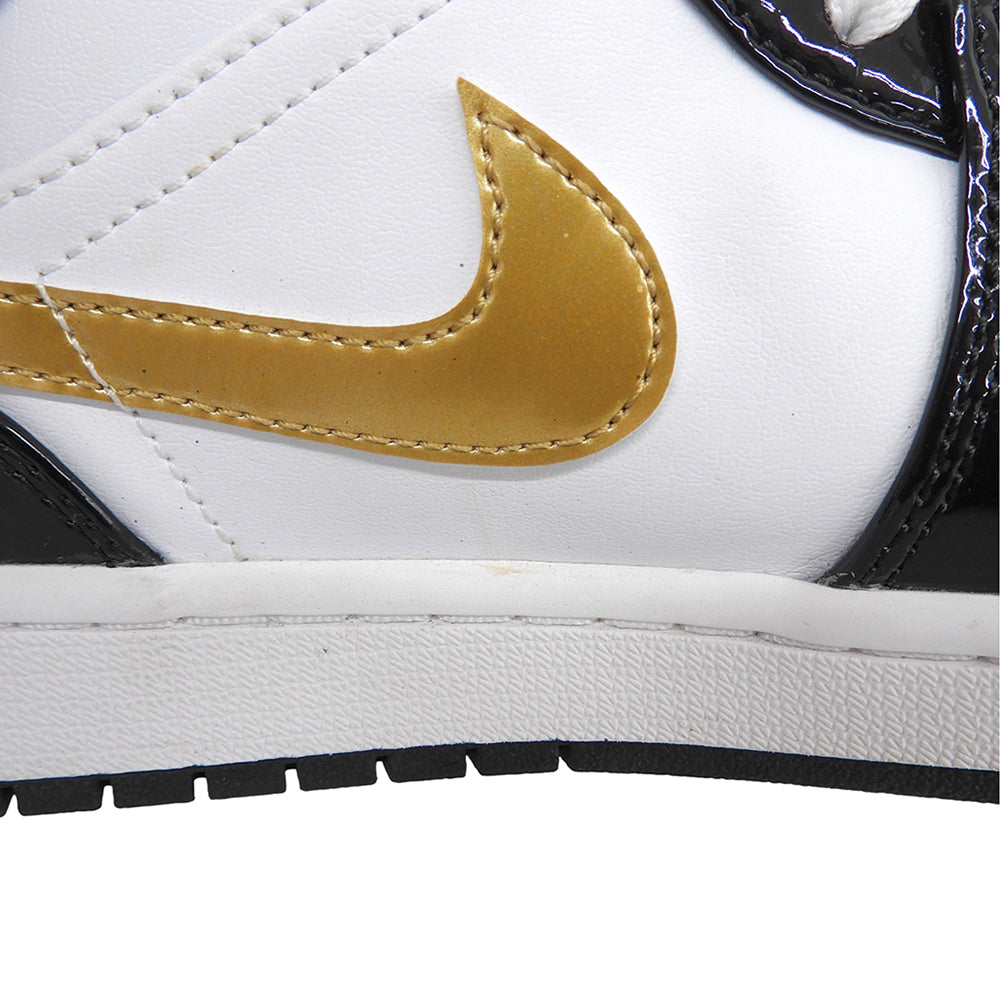 NIKE ナイキ 美品 エアジョーダン1 ミッド SE ハイカットスニーカー シューズ メンズ ブラック×ホワイト 27cm 852542-007 シューズ