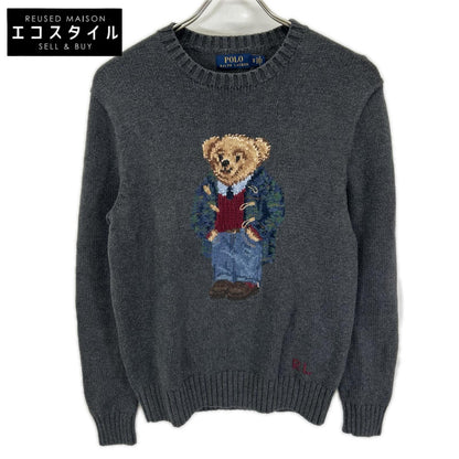 POLObyRalphLauren ポロラルフローレン グレー ポロベアー コットン 長袖ニット トップス