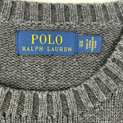 POLObyRalphLauren ポロラルフローレン グレー ポロベアー コットン 長袖ニット トップス