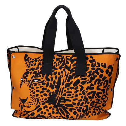 HERMES エルメス 美品 レオパード 折り畳み ビーチバッグ トラベルバッグ エコバッグ トートバッグ