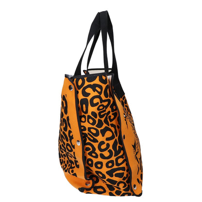 HERMES エルメス 美品 レオパード 折り畳み ビーチバッグ トラベルバッグ エコバッグ トートバッグ