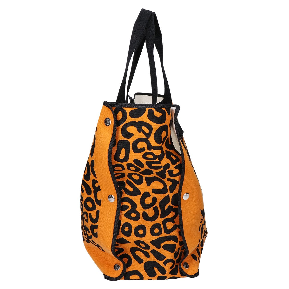 HERMES エルメス 美品 レオパード 折り畳み ビーチバッグ トラベルバッグ エコバッグ トートバッグ