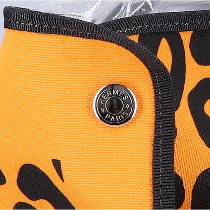 HERMES エルメス 美品 レオパード 折り畳み ビーチバッグ トラベルバッグ エコバッグ トートバッグ