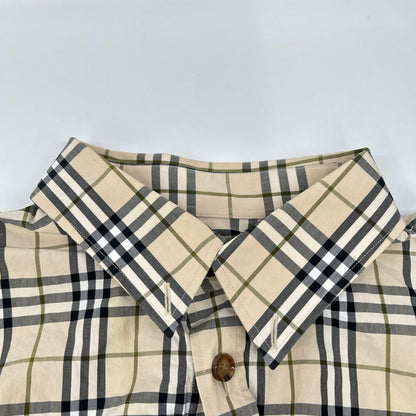 BURBERRY バーバリー 8042560 ティッシ期 チェック TBロゴ レターグラフィック 長袖シャツ トップス