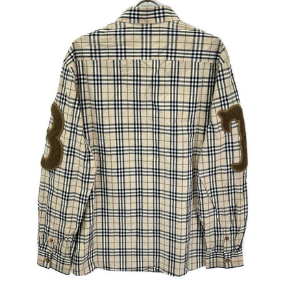 BURBERRY バーバリー 8042560 ティッシ期 チェック TBロゴ レターグラフィック 長袖シャツ トップス