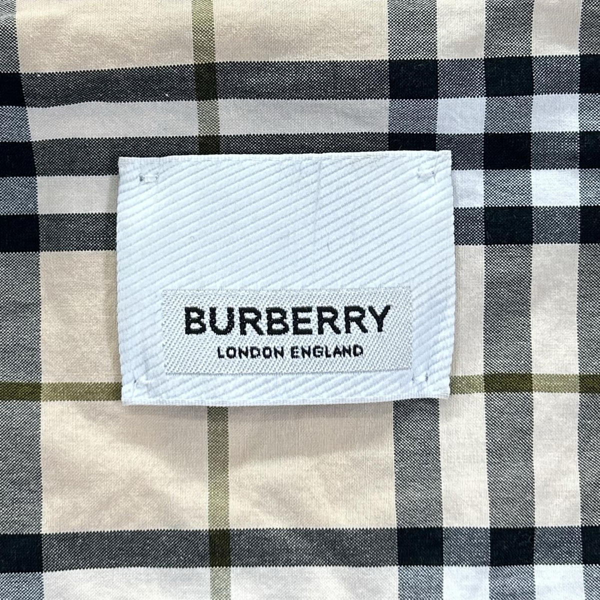 BURBERRY バーバリー 8042560 ティッシ期 チェック TBロゴ レターグラフィック 長袖シャツ トップス