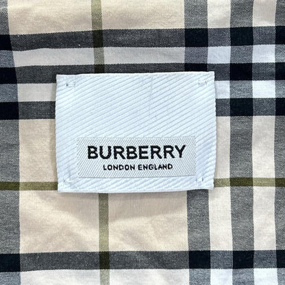 BURBERRY バーバリー 8042560 ティッシ期 チェック TBロゴ レターグラフィック 長袖シャツ トップス