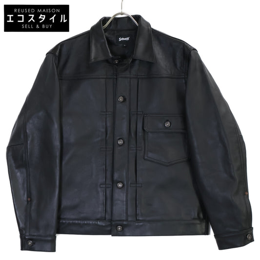 schott Schott [Excellent condition/Official domestic item] 782-3950128 SHEEP LEATHER 1st TRACKER JACKET Sheepskin 1st Tracker Jacket Jacket