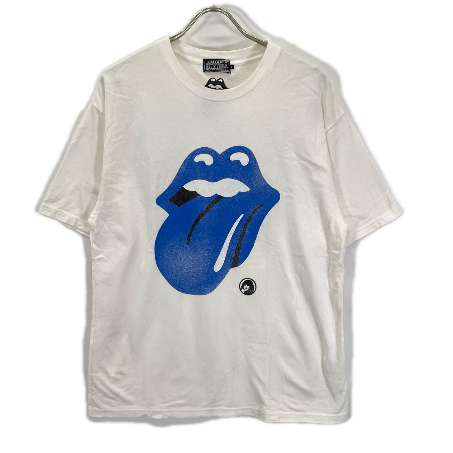 HYSTERIC GLAMOUR ヒステリックグラマー ×Rolling Stones 23SS Blue Tongue Tシャツ トップス
