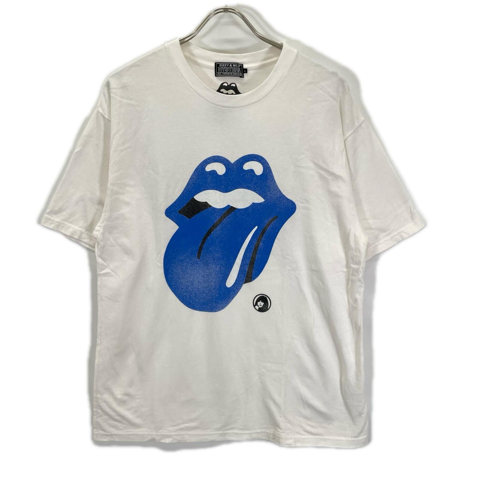 HYSTERIC GLAMOUR ヒステリックグラマー ×Rolling Stones 23SS Blue Tongue Tシャツ トップス
