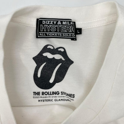 HYSTERIC GLAMOUR ヒステリックグラマー ×Rolling Stones 23SS Blue Tongue Tシャツ トップス