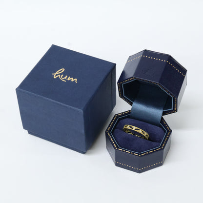 hum ハム K18 lace collection D0.06ct GUILLOCHE RING リング 指輪