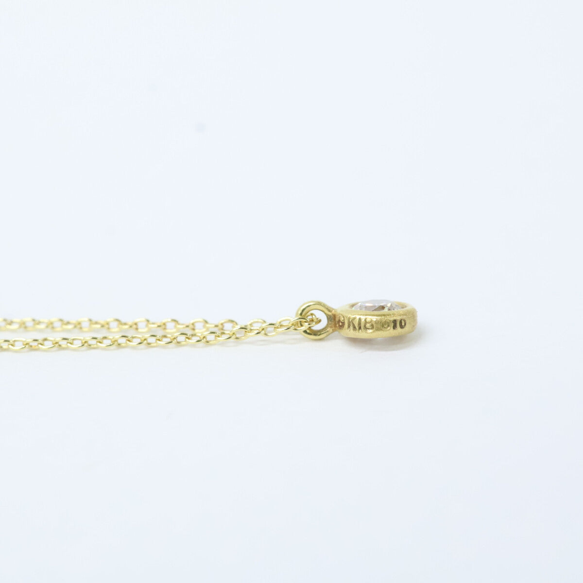 hum ハム 美品 K18 KUMO D0.10ct 1Pダイヤモンド ネックレス