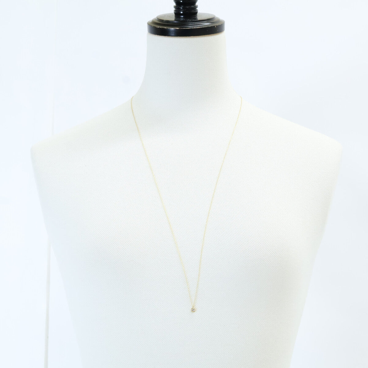 hum ハム 美品 K18 KUMO D0.10ct 1Pダイヤモンド ネックレス