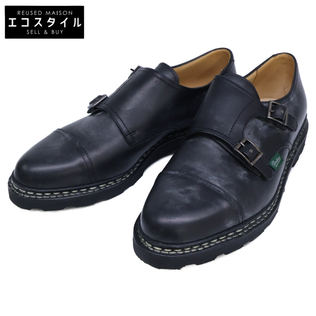 Paraboot パラブーツ 【新品同様/25年製】LIS-NOIR WILLIAM ウィリアム ダブルモンク シューズ シューズ