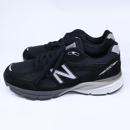 NEW BALANCE ニューバランス 【新品同様】U990BL4 990V4 Made in U.S.A. スエードｘメッシュ ローカットスニーカー シューズ