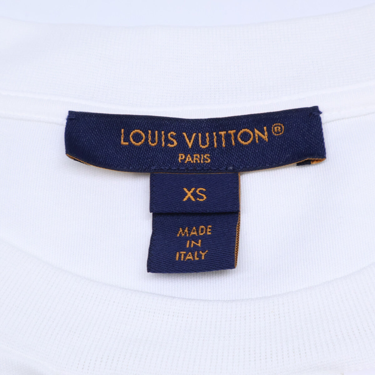 LOUIS VUITTON ルイヴィトン 【国内正規/25年製】RW252WW UOL FTTB13 チェーン付 ロゴ刺繍 半袖Tシャツ トップス