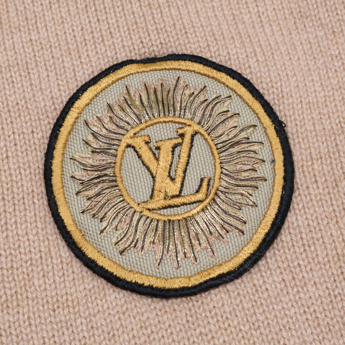 LOUIS VUITTON ルイヴィトン 【美品/国内正規/24年製】RW241WW FZ3 FQKL14 チェーン ロゴパッチ カシミヤ 長袖ニットセーター トップス