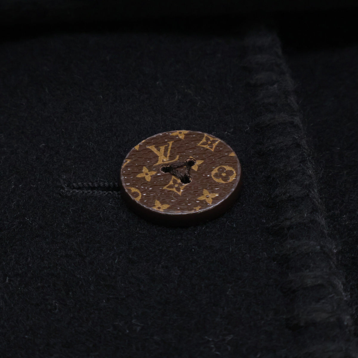 LOUIS VUITTON ルイヴィトン 【美品/国内正規/25年製】RW251WW QWE FSCO13 ダブルフェイス ステッチ ノーカラー コート