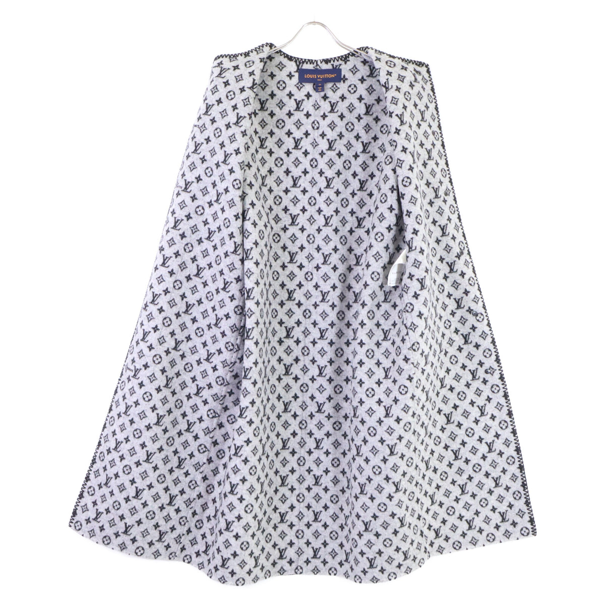LOUIS VUITTON ルイヴィトン 【美品/国内正規/25年製】RW251WW QWE FSCO13 ダブルフェイス ステッチ ノーカラー コート