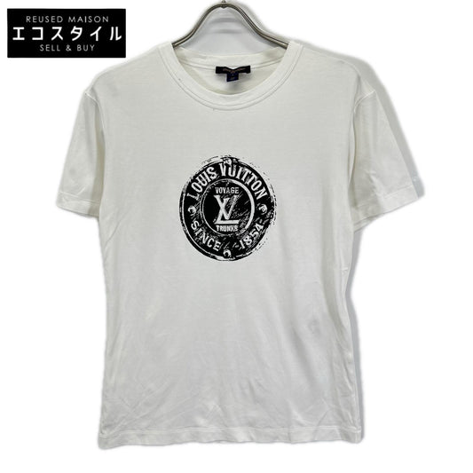 LOUIS VUITTON ルイヴィトン 25年製 RW252WW UNI FTTS07 ホワイト LVスタンプ Tシャツ トップス