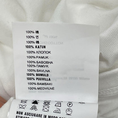 PRADA プラダ 34658 ホワイト ロゴ ボートネック 長袖Tシャツ トップス