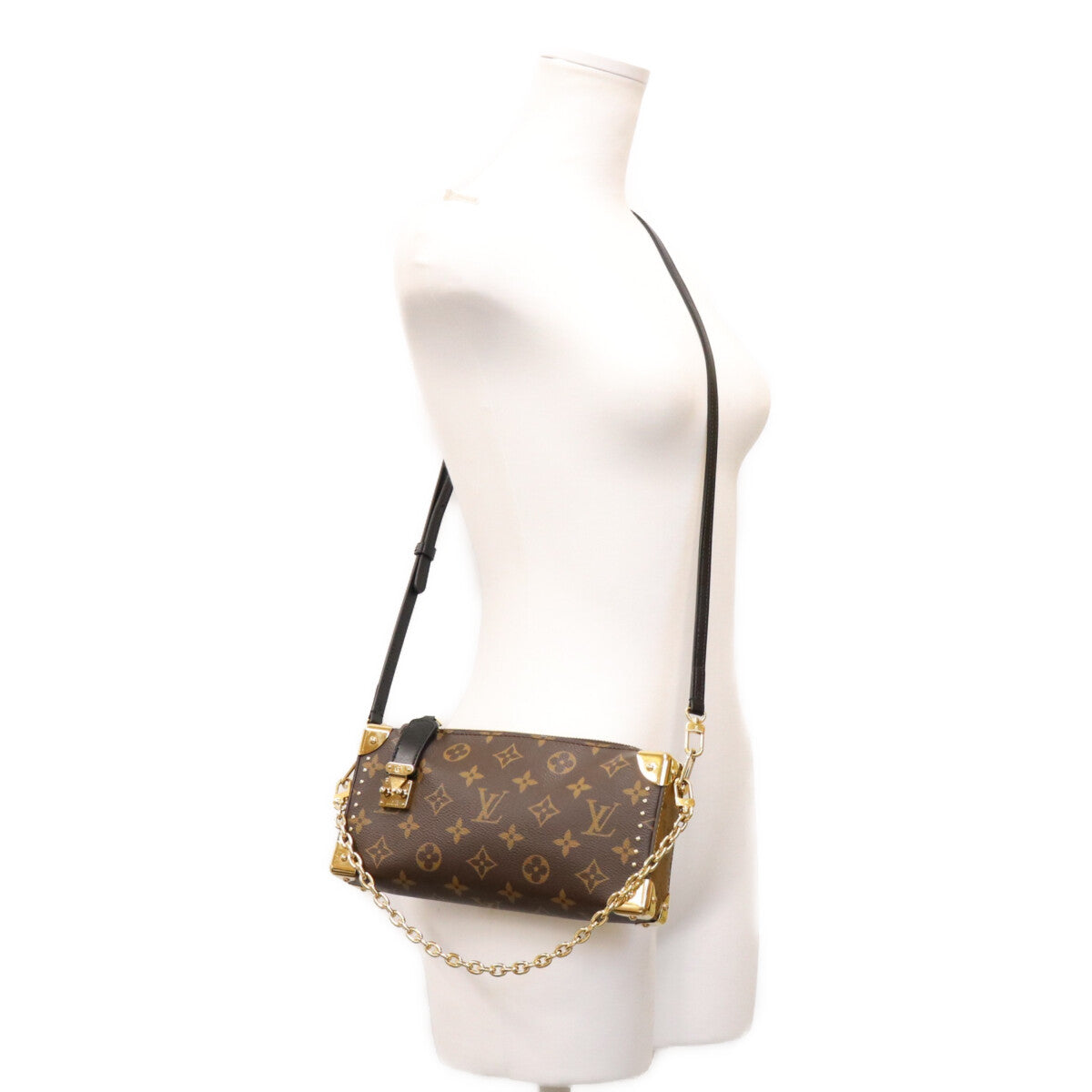LOUIS VUITTON ルイヴィトン M13147 モノグラム スリム トランク ショルダーバッグ ショルダーバッグ