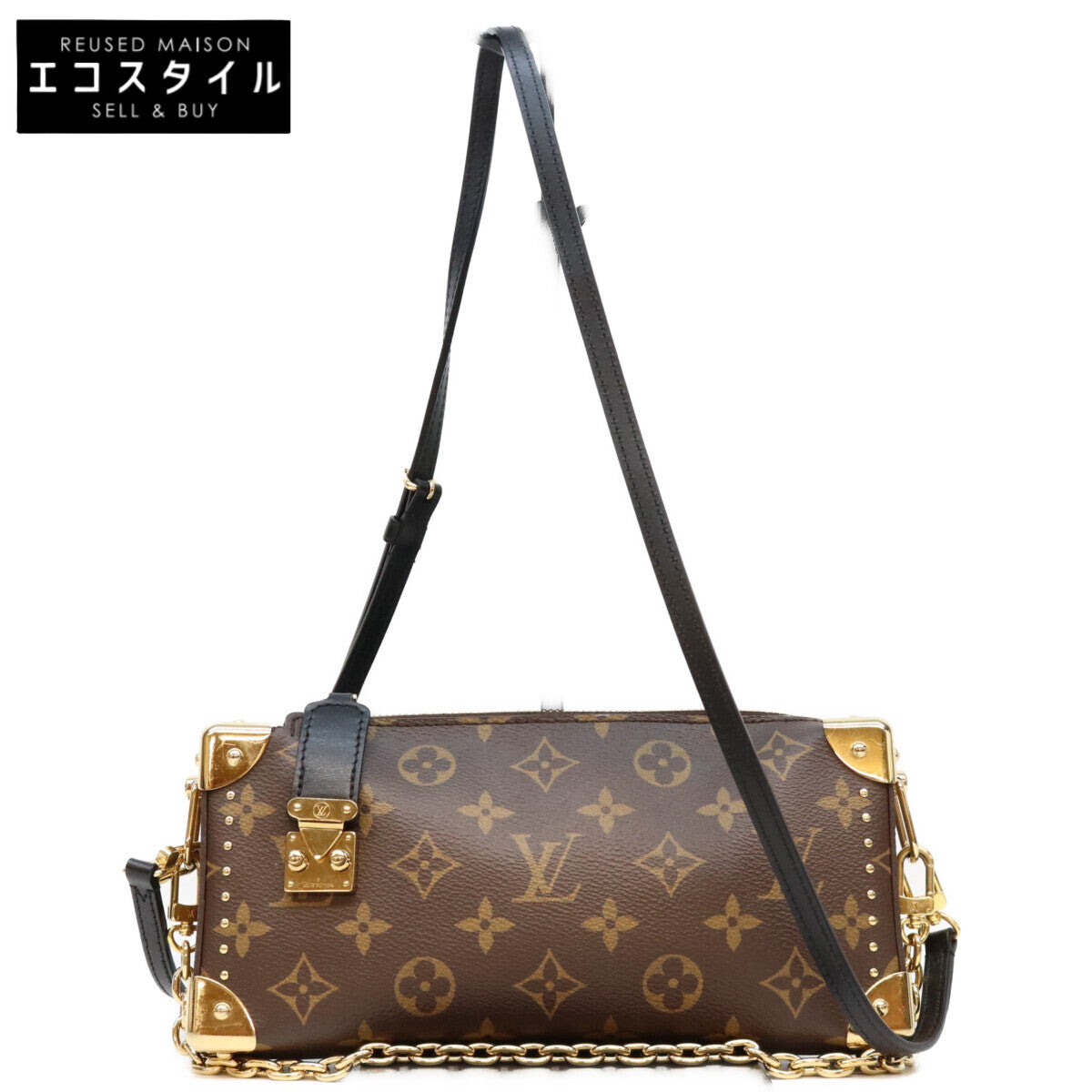 LOUIS VUITTON ルイヴィトン M13147 モノグラム スリム トランク ショルダーバッグ ショルダーバッグ