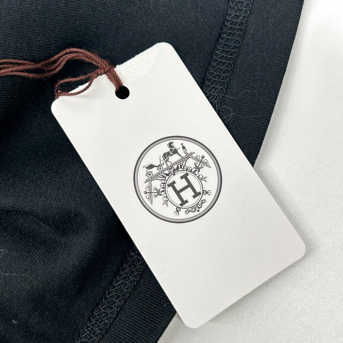HERMES エルメス 24年製 ブラック コットン ワンピース ワンピース