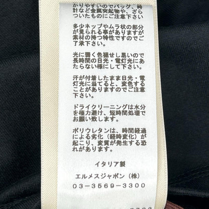 HERMES エルメス 24年製 ブラック コットン ワンピース ワンピース