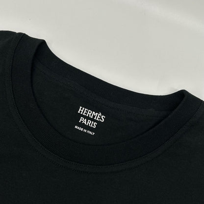 HERMES エルメス 24年製 ブラック コットン ワンピース ワンピース