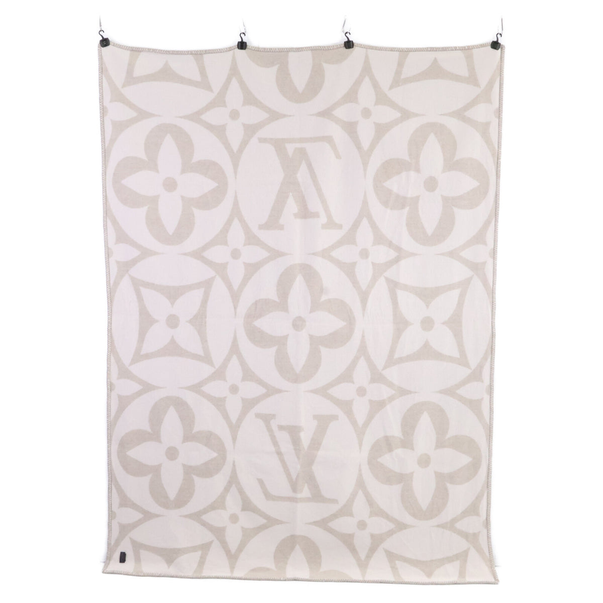 LOUIS VUITTON ルイヴィトン 【美品】M79275 フライト・モード プレッド・LV メダリオン ウール & カシミヤ ブランケット その他