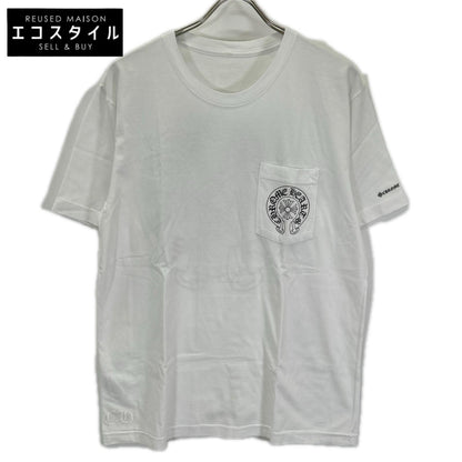 Chrome hearts クロムハーツ ホワイト ホースシュー ポケット 半袖Tシャツ トップス
