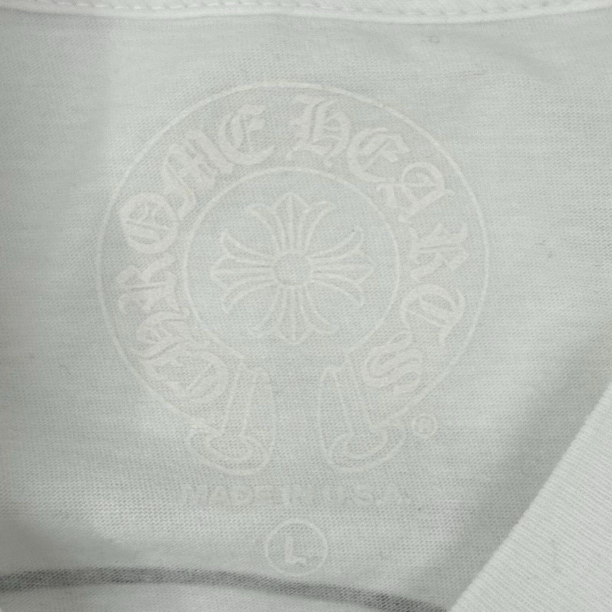 Chrome hearts クロムハーツ ホワイト ホースシュー ポケット 半袖Tシャツ トップス