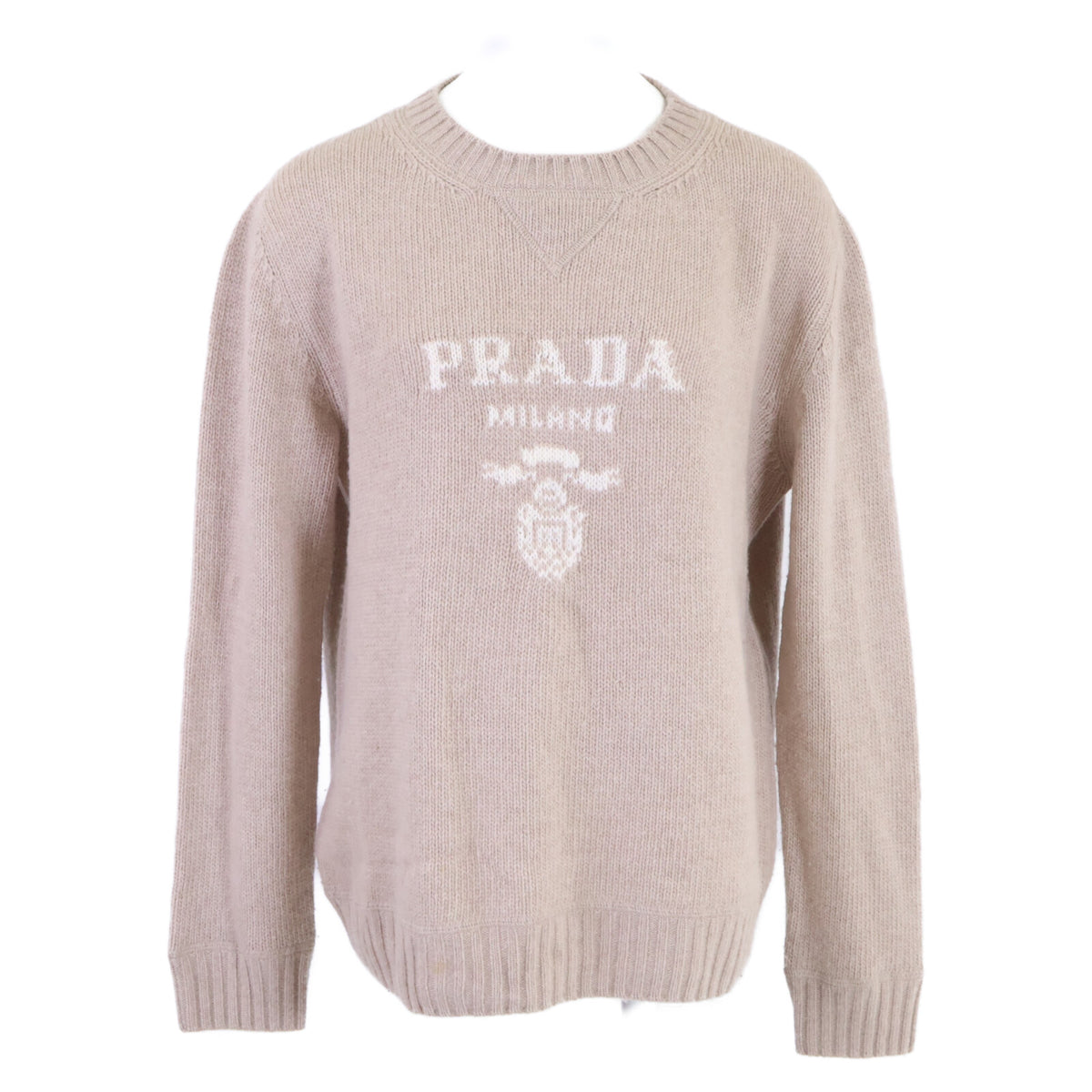 PRADA プラダ 【国内正規/24年製】P24G1V ウールｘカシミヤ クルーネック ニットセーター トップス