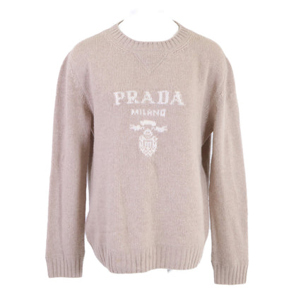 PRADA プラダ 【国内正規/24年製】P24G1V ウールｘカシミヤ クルーネック ニットセーター トップス