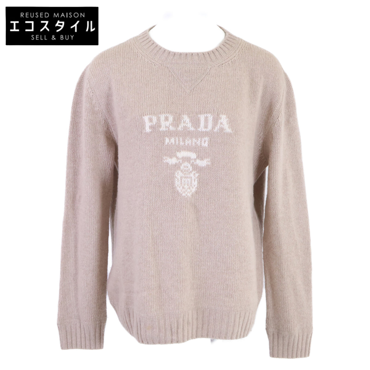 PRADA プラダ 【国内正規/24年製】P24G1V ウールｘカシミヤ クルーネック ニットセーター トップス