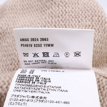PRADA プラダ 【国内正規/24年製】P24G1V ウールｘカシミヤ クルーネック ニットセーター トップス