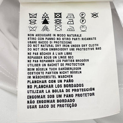 PRADA プラダ 23年製 35838R ホワイト スパンコールロゴ 半袖Tシャツ トップス