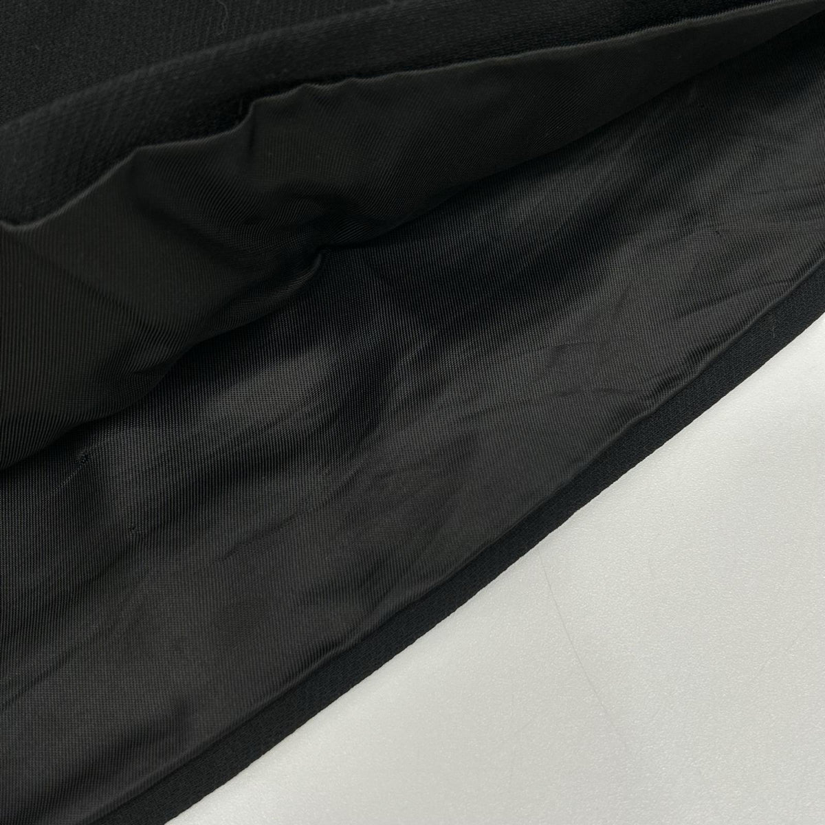 PRADA プラダ 24年製 P144Y S000 ブラック トライアングルロゴ ウール ミニスカート スカート