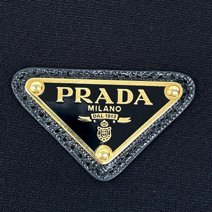 PRADA プラダ 24年製 P144Y S000 ブラック トライアングルロゴ ウール ミニスカート スカート