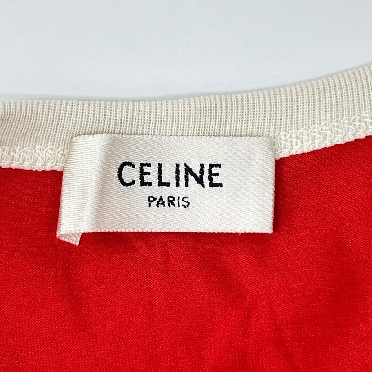 CELINE セリーヌ 2X89D507Z.27UI 24SS レッド コットン ジャージー タンクトップ トップス