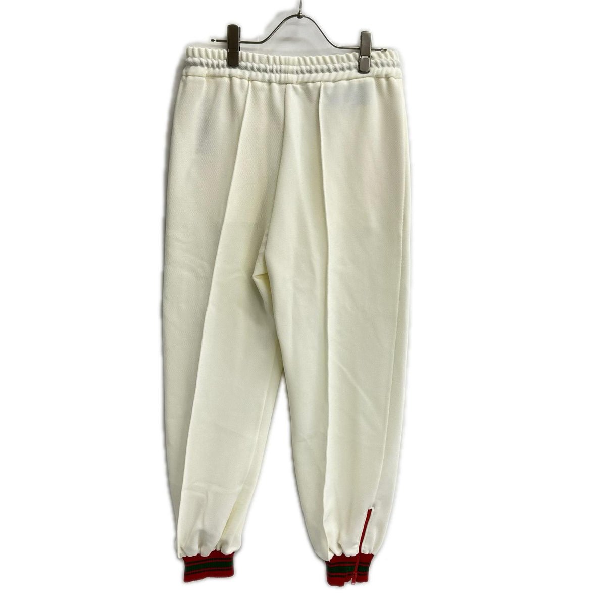 GUCCI グッチ 734577 アイボリー カラーブロック ハイウエスト ニット トラックパンツ ボトムス
