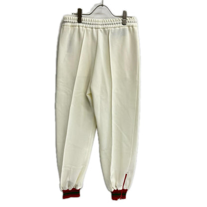 GUCCI グッチ 734577 アイボリー カラーブロック ハイウエスト ニット トラックパンツ ボトムス