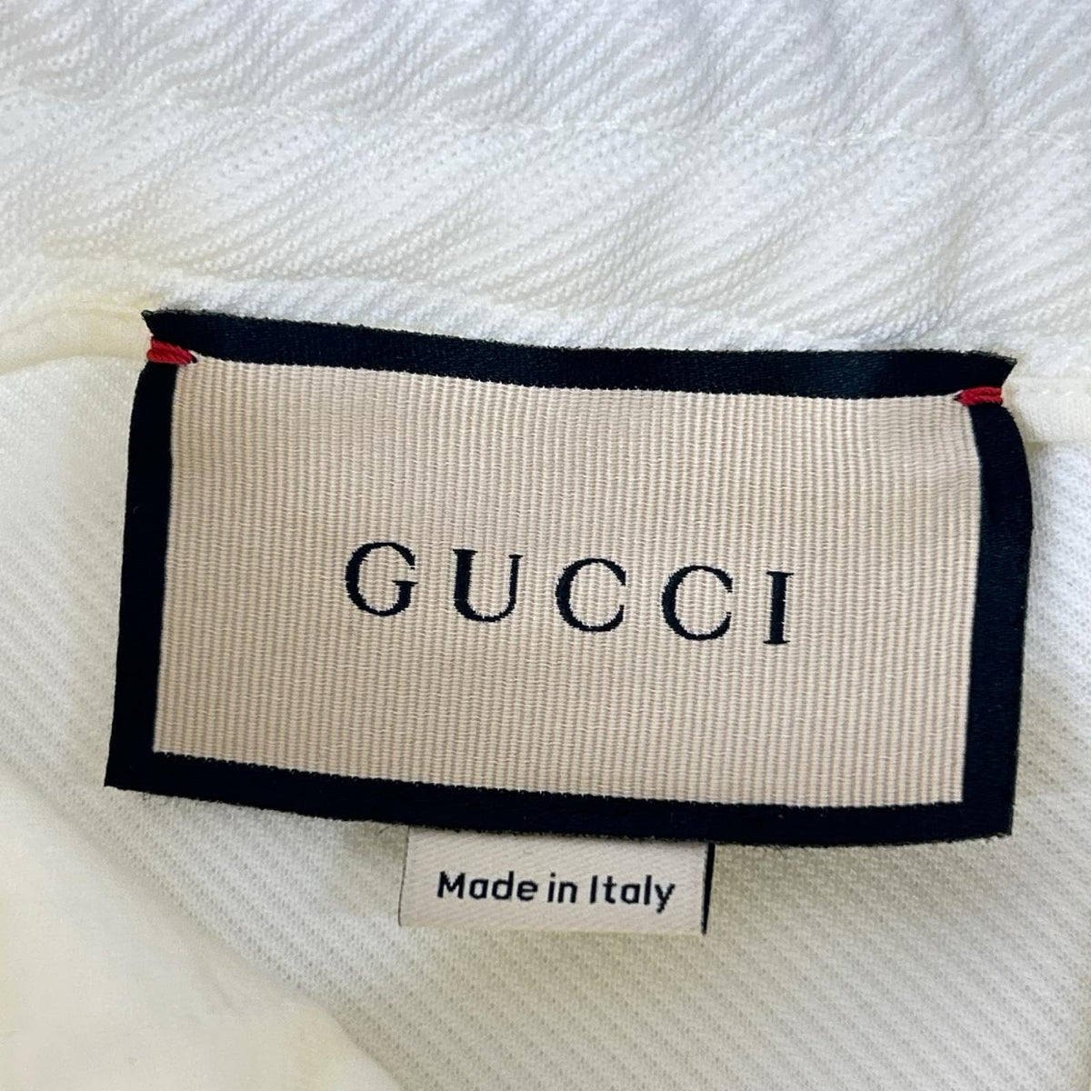 GUCCI グッチ 734577 アイボリー カラーブロック ハイウエスト ニット トラックパンツ ボトムス