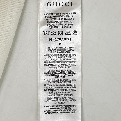 GUCCI グッチ 734577 アイボリー カラーブロック ハイウエスト ニット トラックパンツ ボトムス