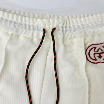 GUCCI グッチ 734577 アイボリー カラーブロック ハイウエスト ニット トラックパンツ ボトムス